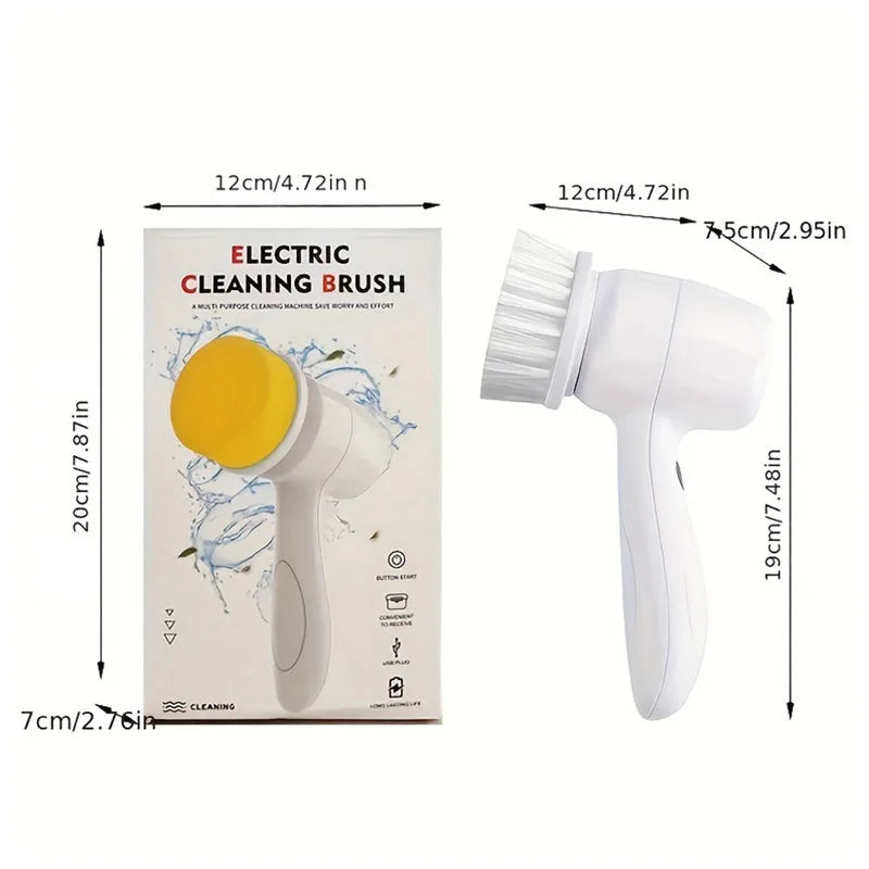 Limpiador de cepillo eléctrico multifuncional 3 en 1, cepillo de limpieza giratorio para fregadero de baño, cocina, ventana, Coche