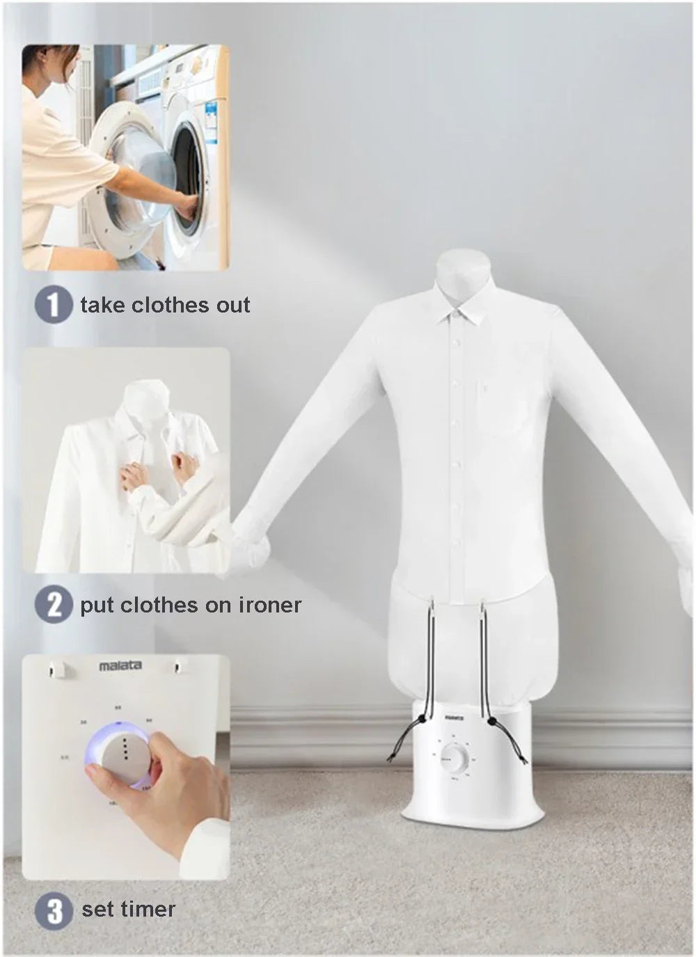 Planchador de Aire para Camisas y Poleras