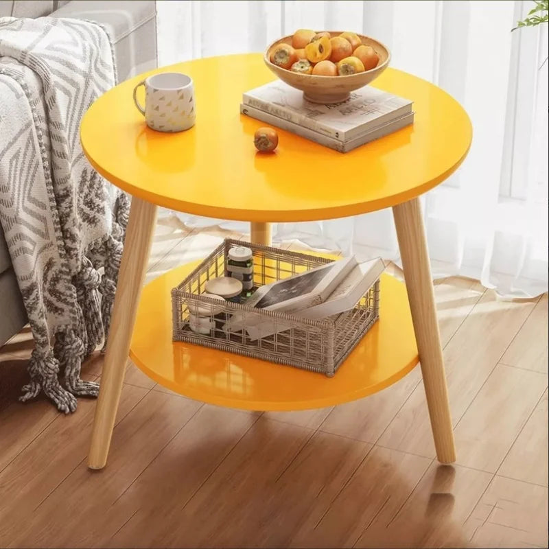 Mesita de noche mesa redonda 2 Nivelecapa mesa centro 50×40cm