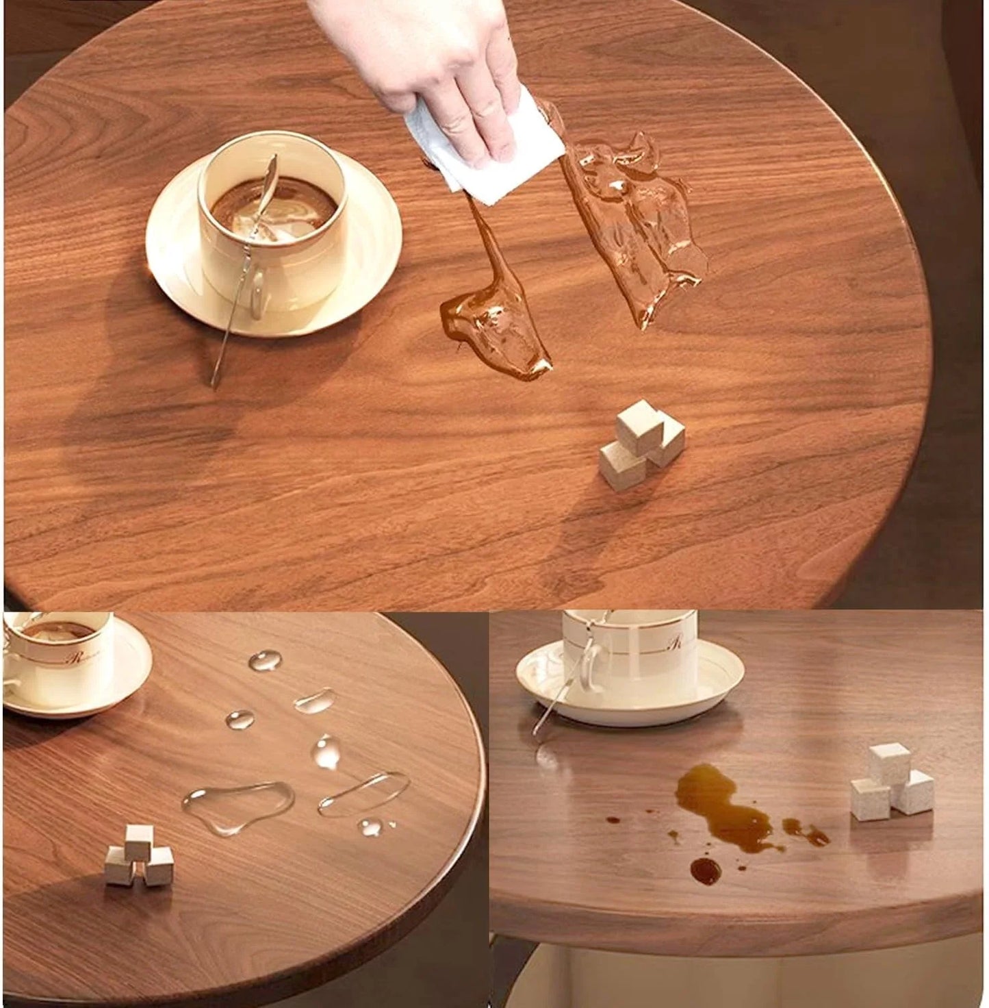 Mesa De Centro Lateral Living Vanguardia Madera Nactural