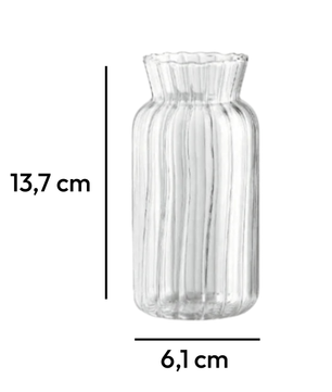 Florero Crystal Reed · Vidrio transparente