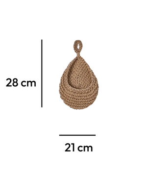 Canasto Colgante Oasis Drop · Fibra Natural