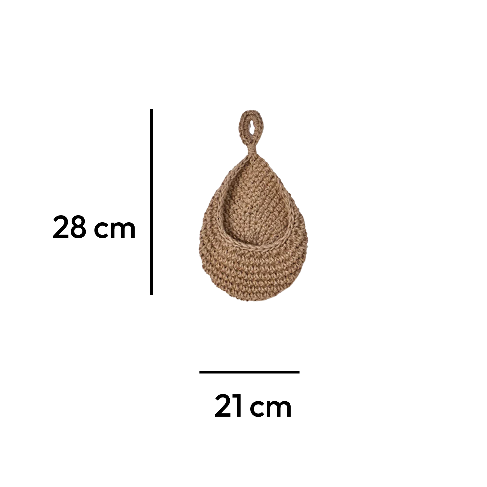 Canasto Colgante Oasis Drop · Fibra Natural