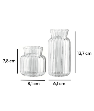 Florero Crystal Reed · Vidrio transparente