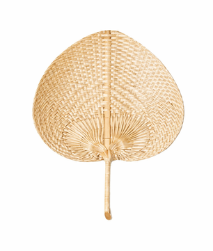 Abanico tejido Aria Palm · Hecho a mano en bambú