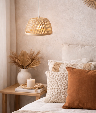 Pantalla Bamboo Glow · tejida en bambú