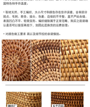 Canasto tejido rectangular Harbor Weave · Organizador multiuso