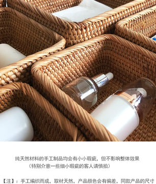 Canasto tejido rectangular Harbor Weave · Organizador multiuso