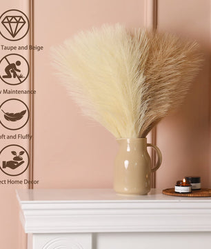 Flores de pampas para decoración 10 unidades de 42cm