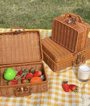 OakTrail Picnic · Maleta de ratán tejida