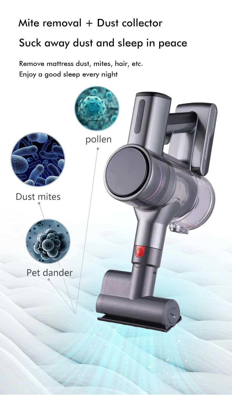Armo V14 Aspiradora portátil inalámbrica 250W 30kpa potente aspiradora eléctrica de cuatro en uno aspiradora eléctrica sin cuerda aspiradora antiparasitario para automóviles domésticos 1.2l taza de polvo ajustable tubo