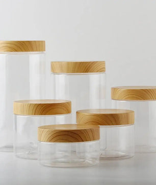 Jarras con tapa de madera anti humedad