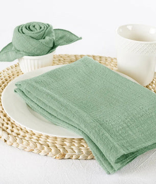 SoftHue Servilletas de algodón 32×32 cm · Set de 6 piezas reutilizables