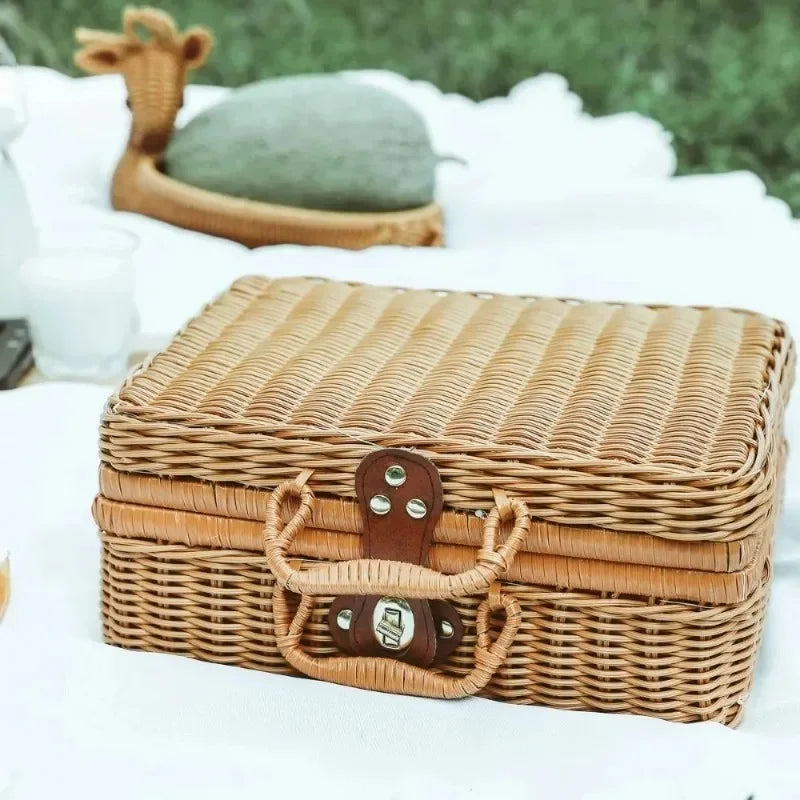 OakTrail Picnic · Maleta de ratán tejida