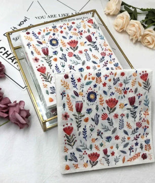 Servilletas Bloom & Brunch · 16,5 x 16,5 cm en papel premium