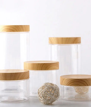 Jarras con tapa de madera anti humedad