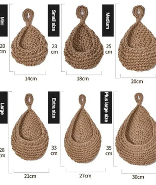 Canasto Colgante Oasis Drop · XL · Fibra Natural