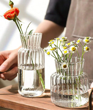 Florero de vidrio Crystal Reed · Transparente