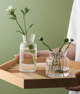 Florero de vidrio Crystal Reed · Transparente