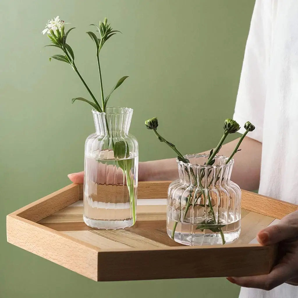 Florero de vidrio Crystal Reed · Transparente