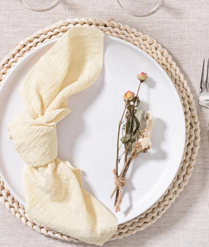 SoftHue Servilletas de algodón 32×32 cm · Set de 6 piezas reutilizables