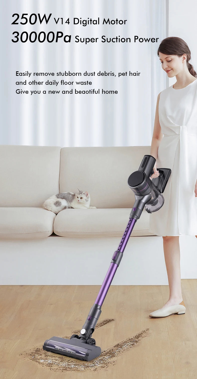 Armo V14 Aspiradora portátil inalámbrica 250W 30kpa potente aspiradora eléctrica de cuatro en uno aspiradora eléctrica sin cuerda aspiradora antiparasitario para automóviles domésticos 1.2l taza de polvo ajustable tubo