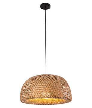 2025 Lámparas colgantes de bambú tejidas a mano estilo chino lámparas colgantes tejidas 26 cm restaurante decoración del hogar accesorios de iluminación caliente