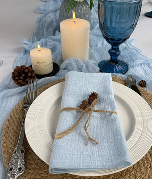 SoftHue Servilletas de algodón 32×32 cm · Set de 6 piezas reutilizables