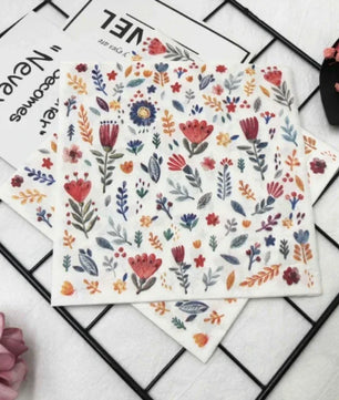 Servilletas Bloom & Brunch · 16,5 x 16,5 cm en papel premium