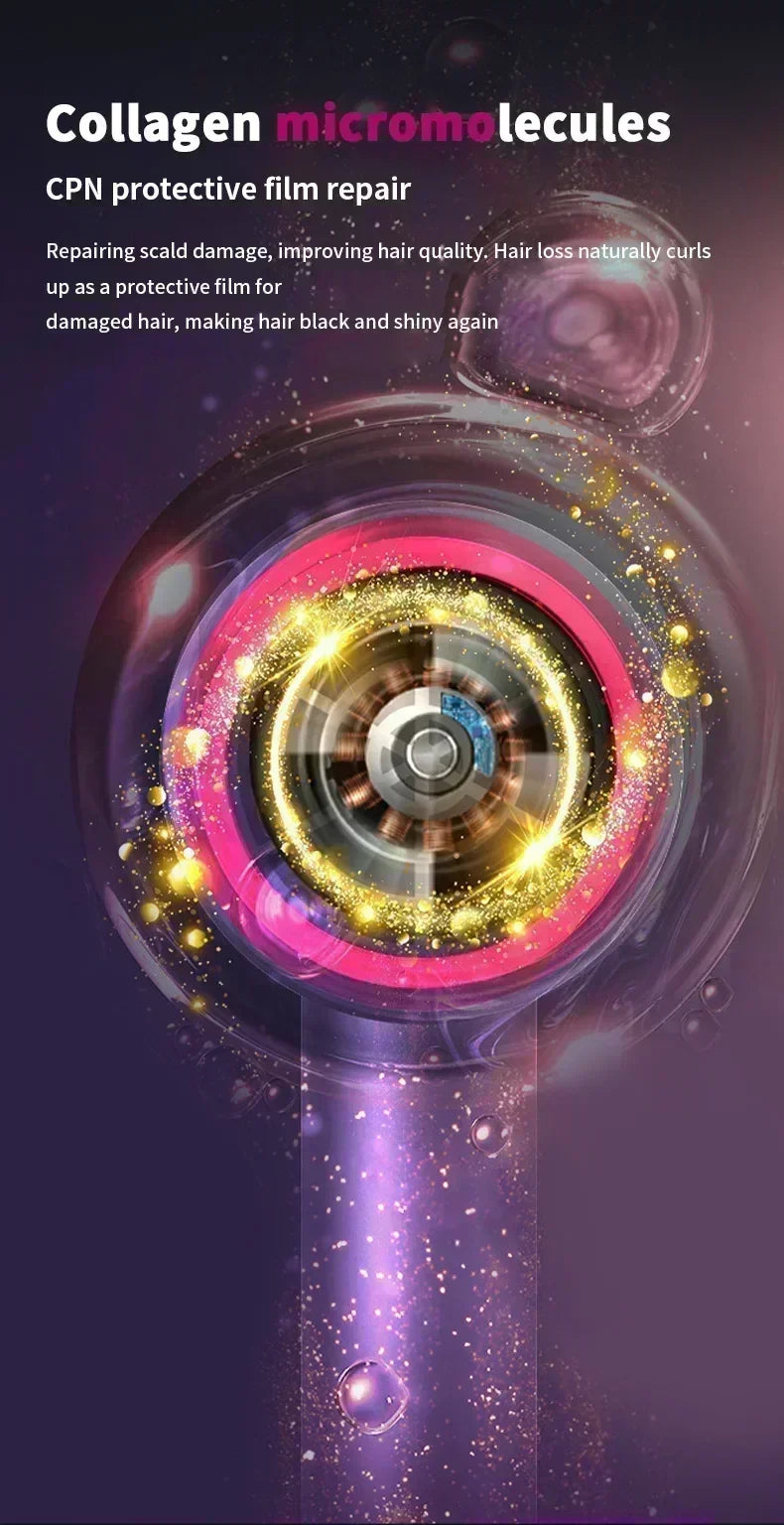 NovaVibe Secador de pelo iónico · Profesional liviano