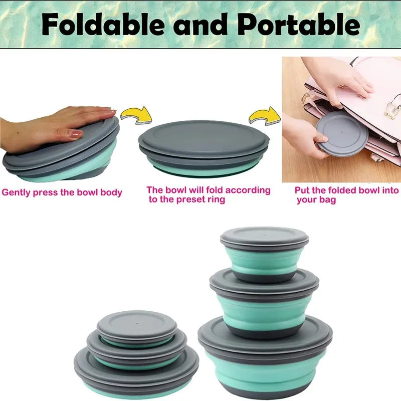 Set de 3 Bowls para Camping o Exteriores