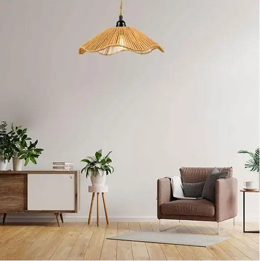 Pantalla de cuerda para lámparas