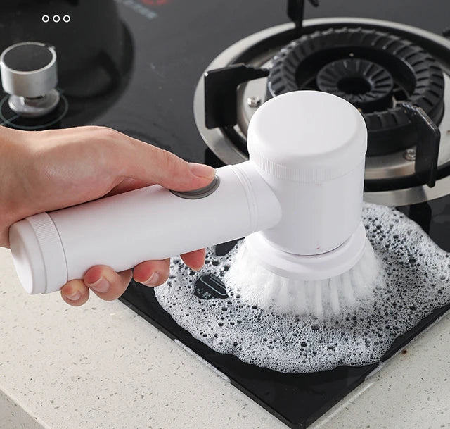 Cepillo de limpieza eléctrico multiusos, utensilios de cocina, cepillos para el cabello, escoba de baño, inodoro, fregonas giratorias inalámbricas para el hogar