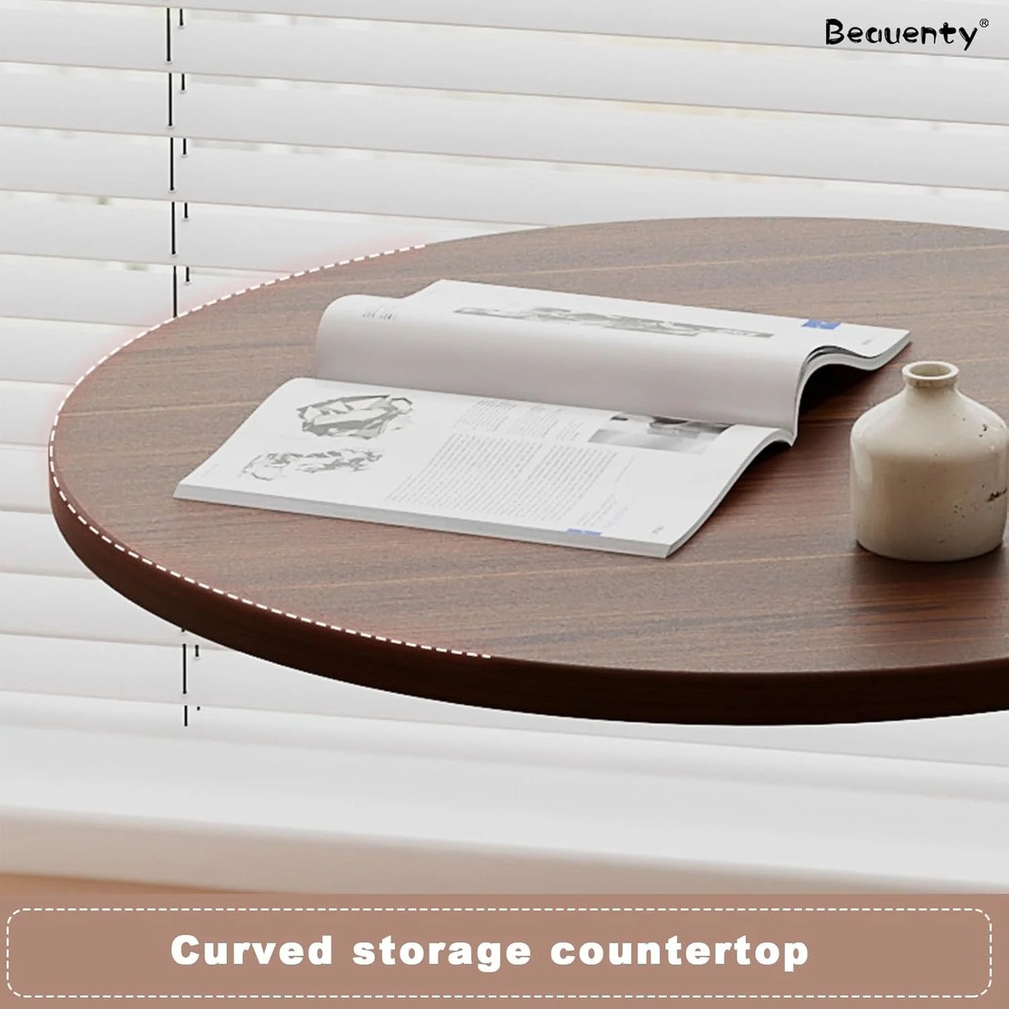 Mesa De Centro Lateral Living Vanguardia Madera Nactural