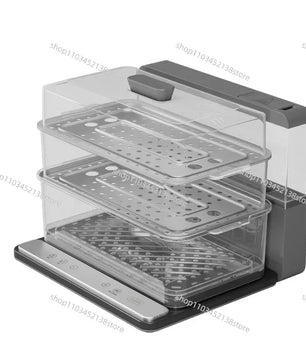 VaporFold Vaporizador eléctrico plegable · Buffet de triple bandeja