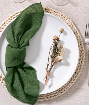 SoftHue Servilletas de algodón 32×32 cm · Set de 6 piezas reutilizables