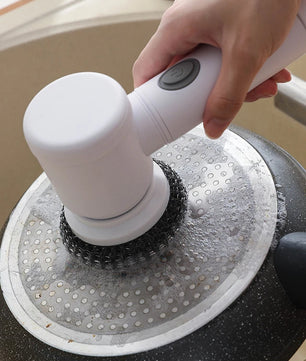 Helium Flash Brush Cepillo eléctrico multiuso inalámbrico · 5 cabezales intercambiables