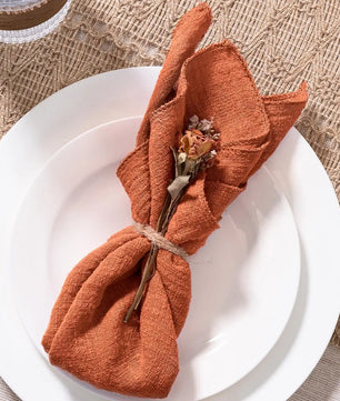 SoftHue Servilletas de algodón 32×32 cm · Set de 6 piezas reutilizables