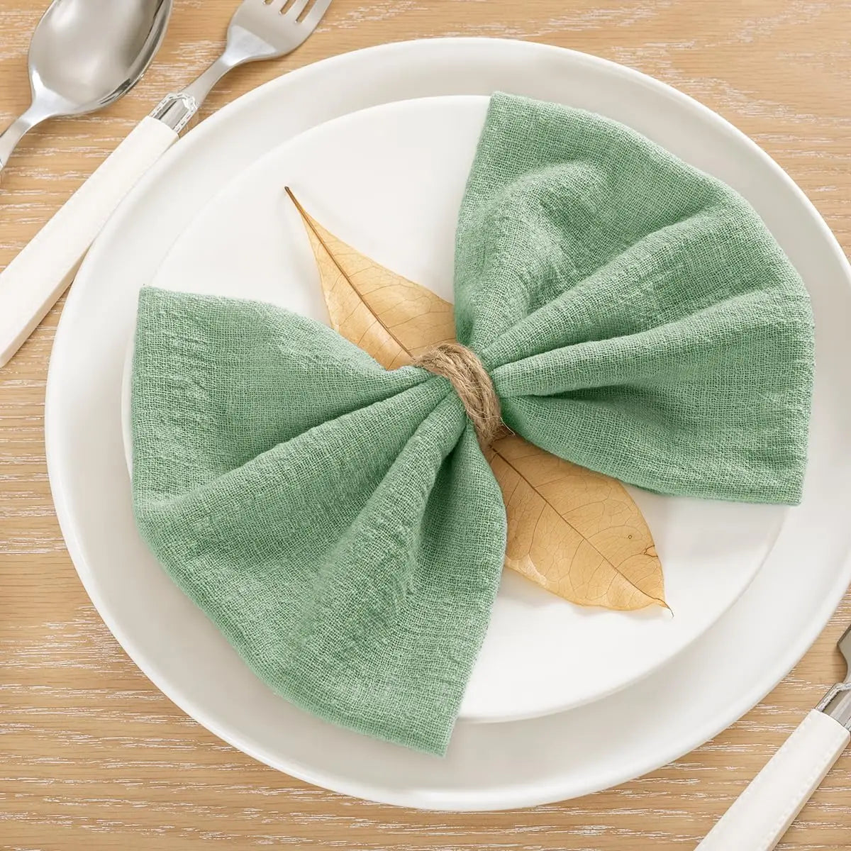 SoftHue Servilletas de algodón 32×32 cm · Set de 6 piezas reutilizables