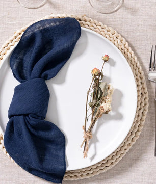 SoftHue Servilletas de algodón 32×32 cm · Set de 6 piezas reutilizables