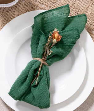 SoftHue Servilletas de algodón 32×32 cm · Set de 6 piezas reutilizables