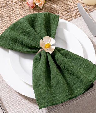 SoftHue Servilletas de algodón 32×32 cm · Set de 6 piezas reutilizables