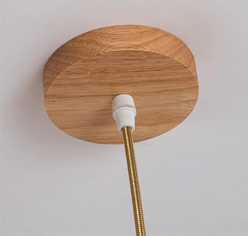 LoomLayer Pantalla de lámpara colgante · Bambú tejido natural