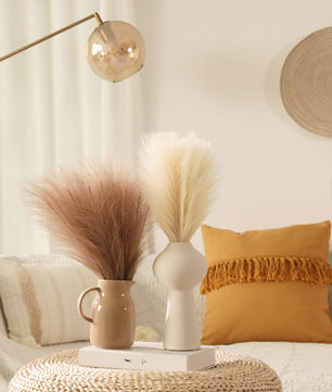 Flores de pampas para decoración 10 unidades de 42cm