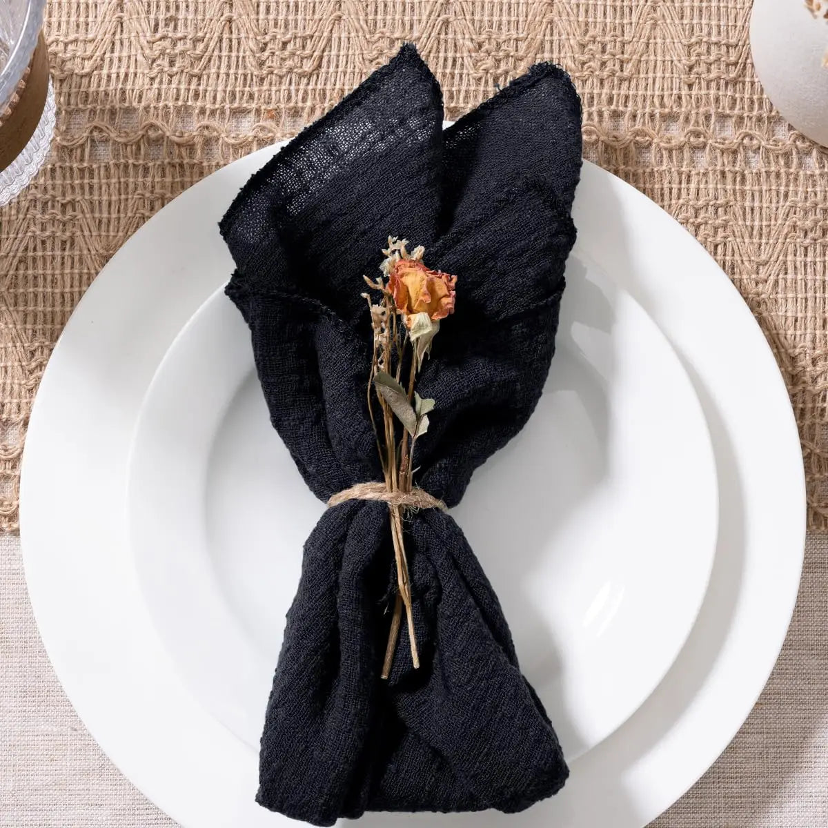 SoftHue Servilletas de algodón 32×32 cm · Set de 6 piezas reutilizables