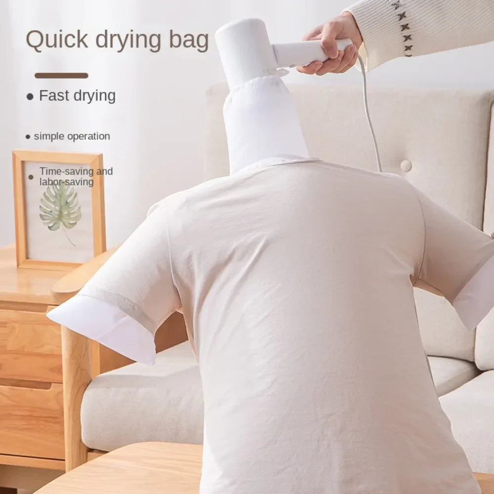 Bolsa de secado rápido AirShape · Soporte inflable para ropa