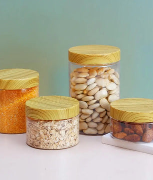 Jarras con tapa de madera anti humedad