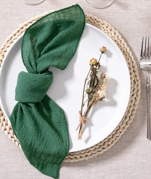 SoftHue Servilletas de algodón 32×32 cm · Set de 6 piezas reutilizables