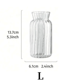 Florero de vidrio Crystal Reed · Transparente