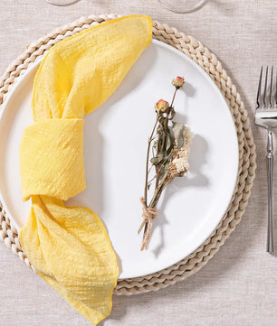 SoftHue Servilletas de algodón 32×32 cm · Set de 6 piezas reutilizables